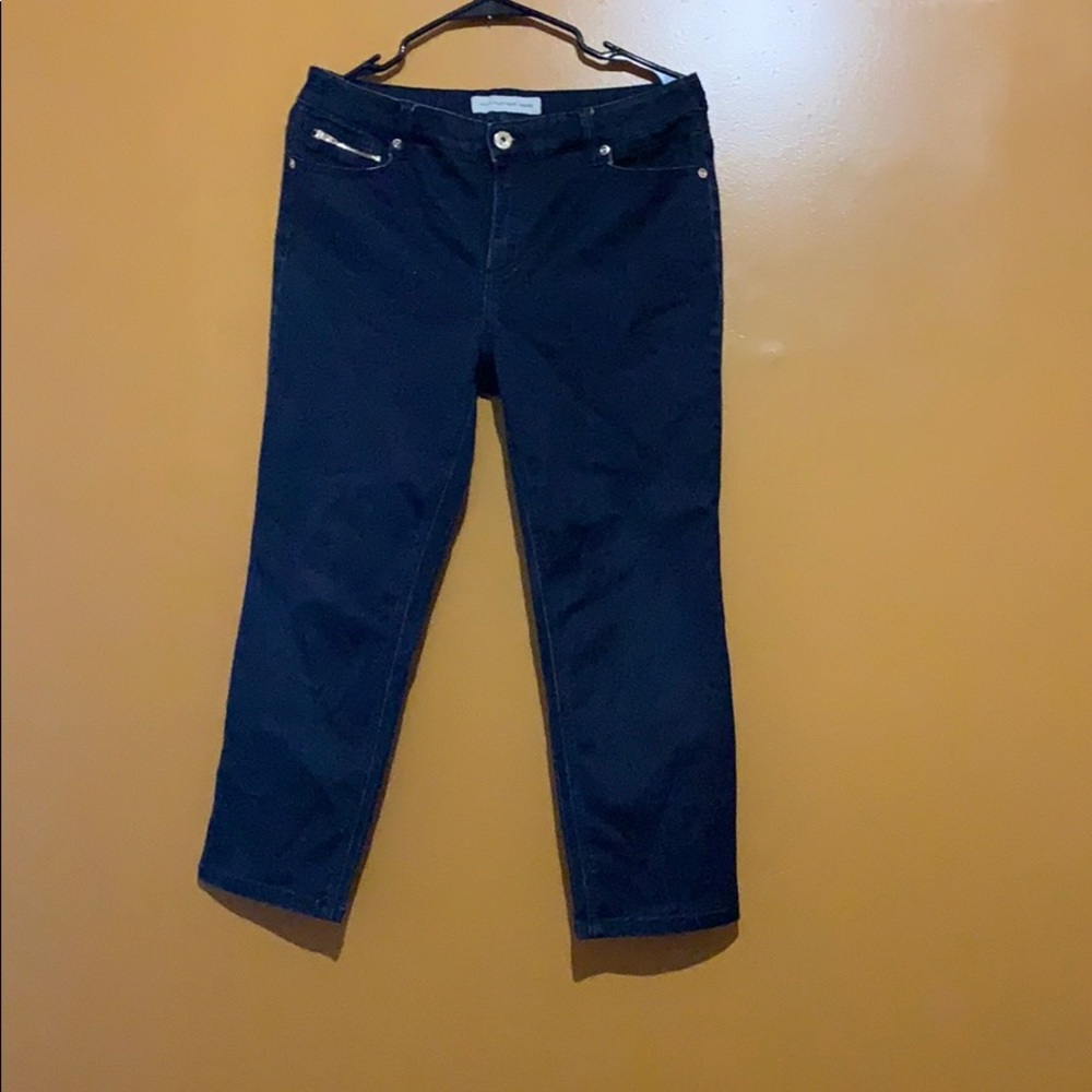 Chicos Platinum Denim Jeans For Women